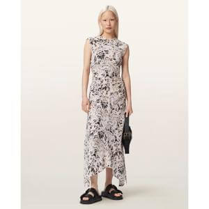 AllSaints Noor Asymmetric Sleeveless Maxi Dress